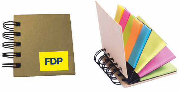 Ringbuch mit Haftnotizen (10 Stk.)